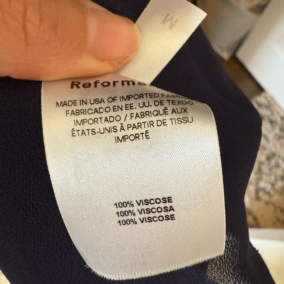 Reformation Navy Floral Dress - Picture 6 of 6